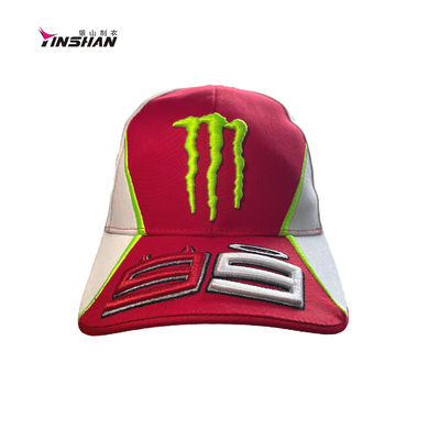 Racing Sport Cap for Men 3D Embroidery 6 Panel Design Custom Color Custom Car Cycling