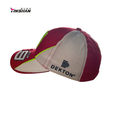 Racing Sport Cap for Men 3D Embroidery 6 Panel Design Custom Color Custom Car Cycling
