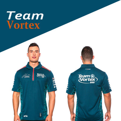 Customized Printing Methods Soft Cotton Poly Motorcycling Racing Car Men's Polo Shirt