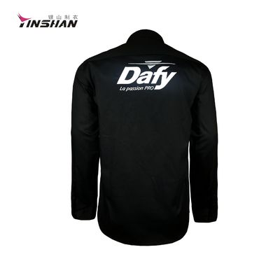 Style Shirts Tops Custom Embroidered Teamwear Sports Racing Blank Pit Crew Long Sleeve Racing Polo Shirt
