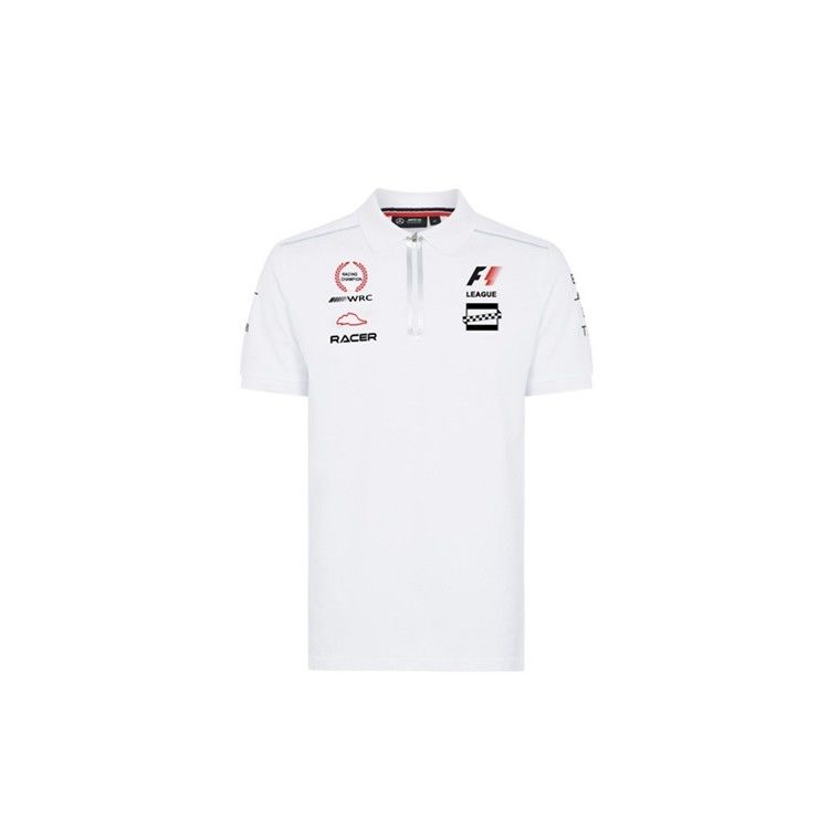 Custom Logo Printed Plus Size Men's Pullover Racing Sport Polo Shirts at Affordable Prices